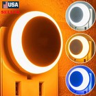 2 4 led Night Light Lamp Smart Dusk To Dawn Daylight Warm White Nightlights Tool