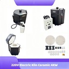 4kw Electric Ceramic Kiln 220v High Temp Kiln 1280    For Pottery glaze Firing