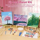 8x10 Inch Canvas And Easel Set  12 Pcs Art Canvas Boards Bulk With Easel Stan   