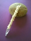 Rutile Wand With Silver   Quartz Point  Golden Rutile Wand  Rare Crystal Wand