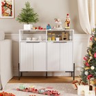 Buffet Cabinet W  Storage Sideboard Storage Cabinets W  Adjustable Shelf 4 Doors