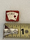 4 Aces Poker Card Hand Gaming Gambling Gambler Lapel Hat Pin