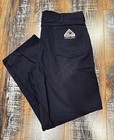 New Bulwark Fr Flame Resistant Work Pants Cat2 Navy Blue Size 32x30 Plj6nv4
