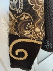 Vintage Jacket Hand Stiched Women s Patchwork Knit Embroidery Buttons Rare Find