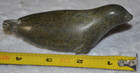 Vintage Inuit Soapstone Carving Small Seal Figurine