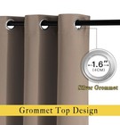 Nicetown Blackout Window Curtains drapes  Cappuccino  Grommet Top  w68   by L84    