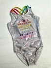 Destira Gymnastics Leotard Strappy Rainbow Heart Bodysuit Gk Size S Child Small