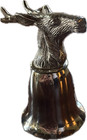 Rare Silver Plated Stag Stirrup Cups - Equestrian Barware
