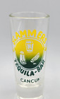 Slammers Tequila Bar Cancun Mexico Souvenir Clear Double Shot Glass Shooter