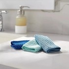 Norwex Counter Cloths Set Of 3 Sea Mist Navy Teal - Ship From Us