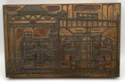 Antique Cross Section West End Extension Harrison St Station Print Press Block
