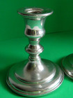 Pair Of Empire Pewter Weighted 837 Candlesticks 4 1 2 