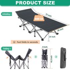 Folding Camping Cot Portable Military Cots Sleeping Bed Comfort Matter Carry Bag