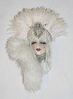 Unique Creations Small Art Deco Lady Face Mask Wall Hanging Decor