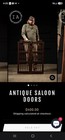Pair Solid Wood Swinging Saloon Doors Spindle Top Cafe Bar Interior