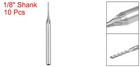 10pcs 0 7mm Carbide End Mill Engraving Router Bits For Pcb Machine 1 8  Shank