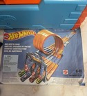 Hot Wheels Race Crate Track Builder Fth77     3 Stunts   4-lane Loop   Extra Cars 