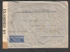 Ecuador 1942 Wwii Censor 18852 Cover Dr Ernesto Brueck Quito To Dr H Wittner Ny