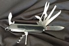 Rite-edge Black Swiss Scout Camping Knife Pocket Multi Tool - Same Day Shipping 