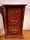 A Simply Charming Small Inlaid   Glazed Edwardian Table Cabinet C 1905