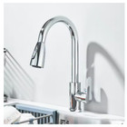 Wewe Kitchen Faucet Sink Pull Down Sprayer Swivel Spout Brushed Nickel Mixer Tap