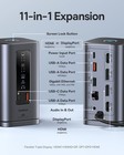 Baseus 11-in-1 Docking Station Triple Display 4k Hdmi Dp 10gbps Ethernet 100w Pd