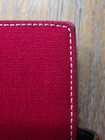 Vintage Kate Spade Ny Red Canvas 6 Ring Personal Planner Agenda Organizer   