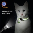 Reflective Breakaway Cat Collars 12 Pack Adjustable Kitten Collar With Bells