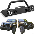 Stubby Front Bumper Compatible With 2007-2024 Jeep Wrangler Jk Jl Gladiator Jt W