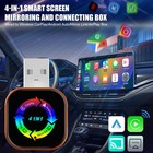 2026 Newest 4 In 1 Carplay Adapter Wireless Carplay Auto Mirror Link Plug   Play