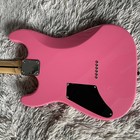 Hot Pink Cat St Electric Guitar Right Handed Solid Body Maple Fretboard H Pickup