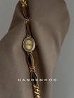 Vintage 1900s Retro High-end Luxury Gold Watch For Women  Versatile Quartz Timep