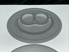 Pack Of 2-ezpz Baby Placemat Food Bowl plate Divided Silicone Suction Gray