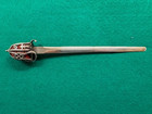 Quality Scottish Sterling Silver Basket Hilt Sword Letter Opener  1902-3  792 