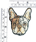 Head Dog Boston Terrier Stickers Dog Animal Patch Cartoon American English Frenc