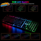 Gaming Wireless Keyboard And Mouse Rgb Backlit Rechargeable Battery Gamer Combo