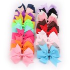 20   pack Baby Girls 3    Grosgrain Ribbon Hair Bows     Boutique Alligator Clips Set
