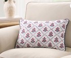 Poppy Trellis Decorative Pillow  Red white blue  19  X 13   By My Texas House
