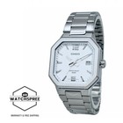 Casio Men s Analog Octagonal Dial Stainless Steel Band Watch Mtp-b195d-7a