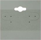 Pack Of 100 Grey Hanging Earring Cards  Jewelry Display