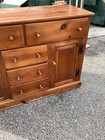 Wood Colonial Style Chest Of Drawers Sideboard Rustic Vintage Cabinet