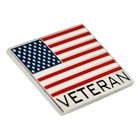 Pinmart s Bold Veteran American Flag Jewelry Lapel Pin