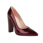 Women Ladies Court Shoes Block High Heel Pointy Toe Party Evening Pumps 34-43 L