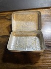 Antique Hinged Vintage Soap Box Aluminum Described Soap