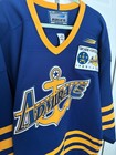 Vintage 1998-99 Hampton Roads Admirals Authentic Jersey Echl Ahl Nhl Norfolk
