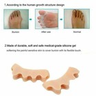 2 Pcs Bunion Corrector Silicone Toe Separator Straightener Orthopedic Toes Space