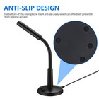 Mini Usb Condenser Microphone With Stand - Plug   Play For Pc laptop mac