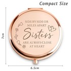 Sister Gifts From Sister  Personalized Compact Mirrors  Mothers Day Birthday 