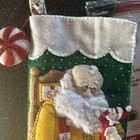Bucilla Finished Christmas Stocking    elf  On The Shelf    Fully Lined