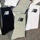 4 Pairs  New Balance Nb Crew Socks For Men Women Cotton Soft Breathable One Size